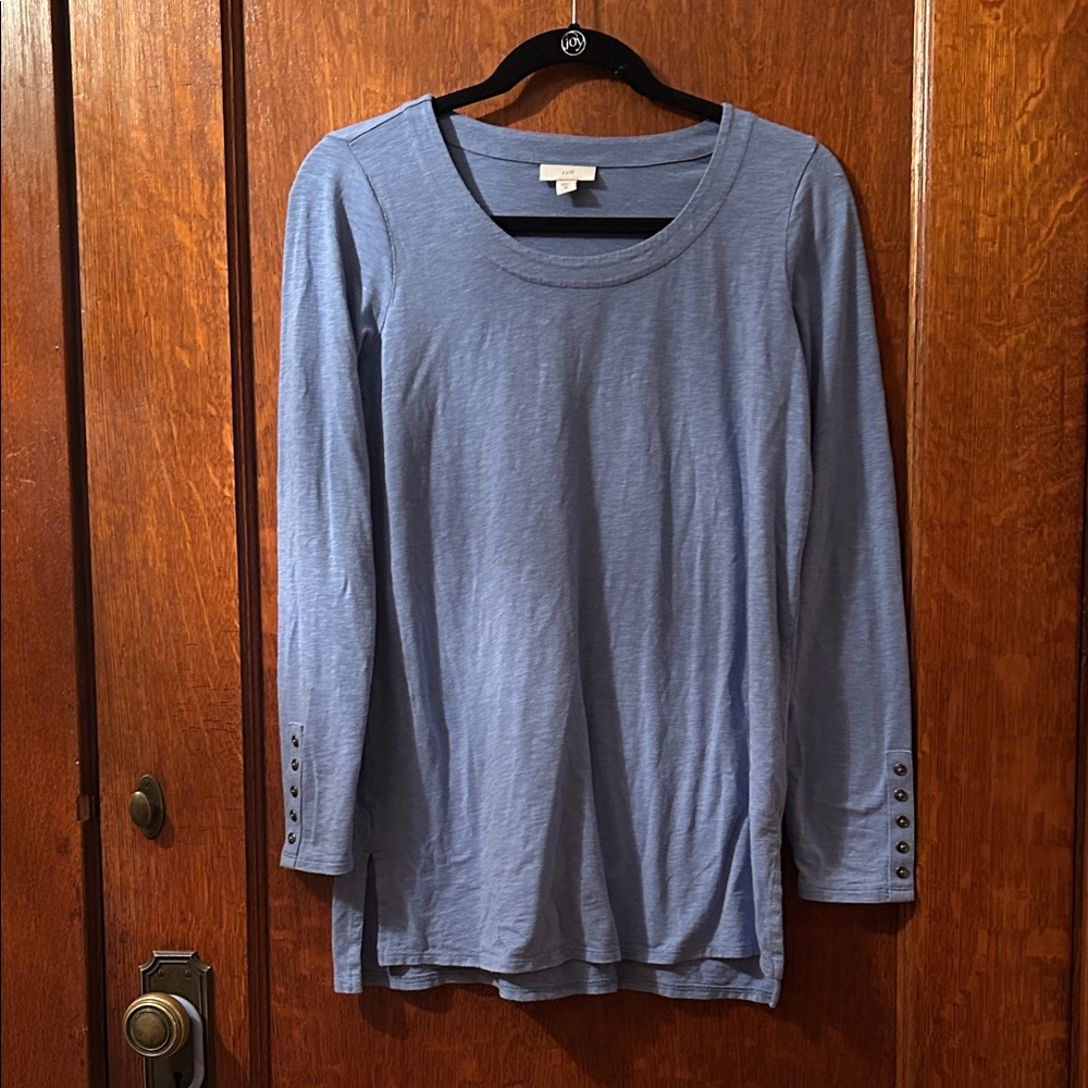 J. Jill Soft Blue Long Sleeve Top